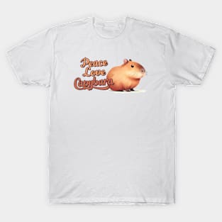 Peace Love Capybara T-Shirt